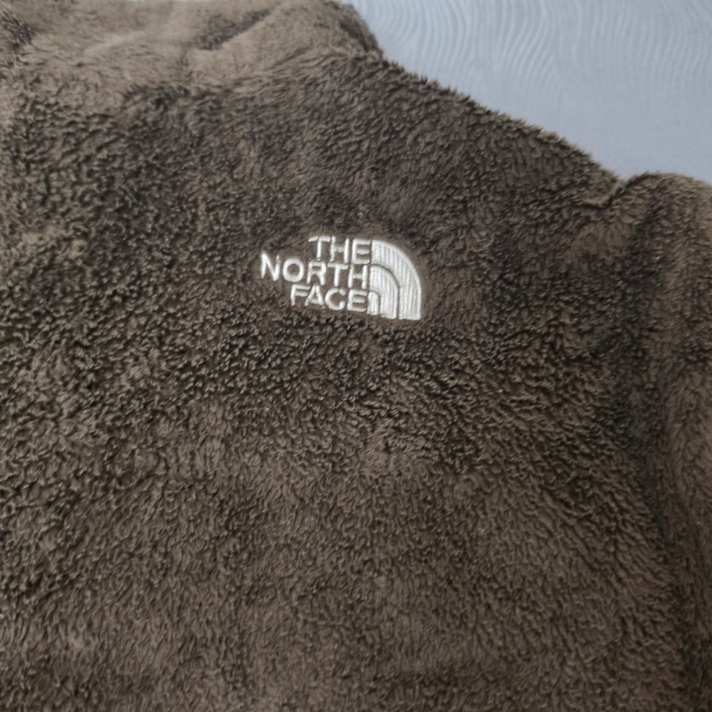The North Face Osito Fleece Jacket Women Medium Brown Excellent Full Zip Soft - Picture 9 of 11